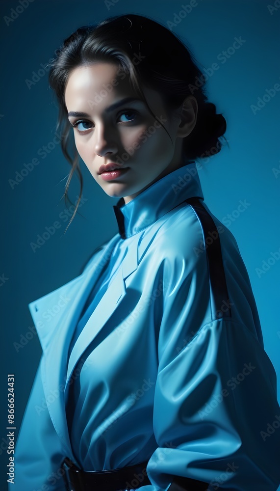 Beautiful elegant woman front view photo Beautiful elegant woman front view photo