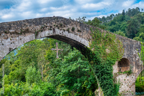 Cangas de Onís is a municipality, parish of the same homonymous municipality, of which it is the capital, in the Principality of Asturias, Spain.