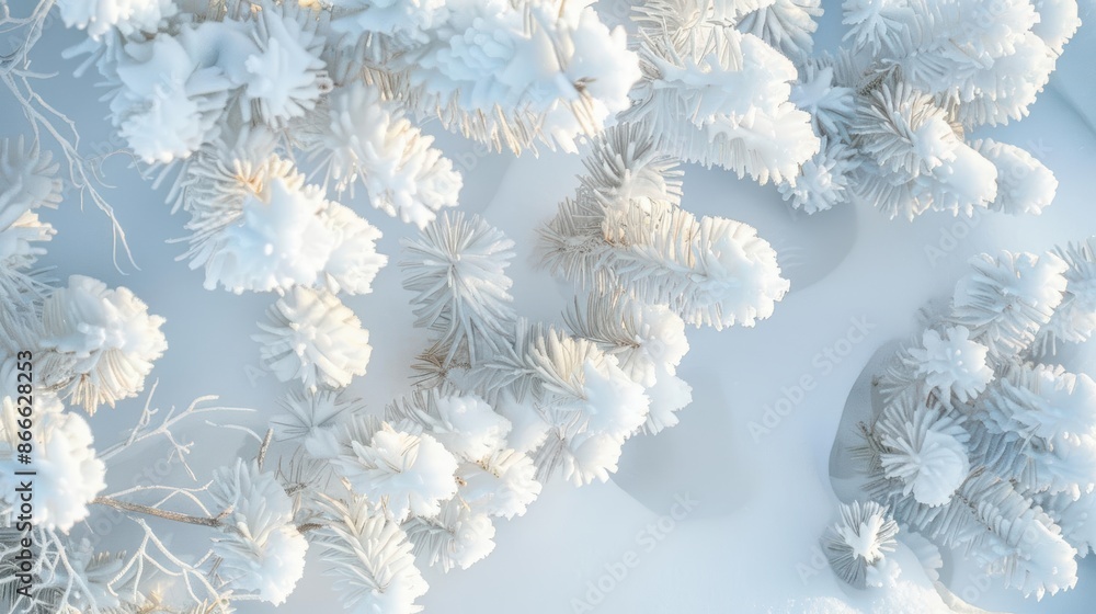 Snow-covered pine tree branches create a peaceful winter scene. Frosty details and serene atmosphere highlight the beauty of the season. Snow-covered pine tree branches create a peaceful winter scene. Frosty details and serene atmosphere highlight the beauty of the season.