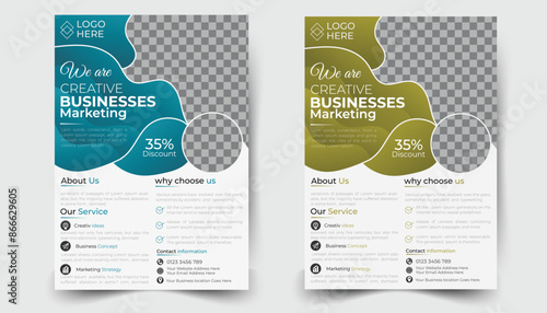 Corporate business flyer template design, business marketing flyer set, grow your business digital marketing new flyer, business proposal, promotion, advertise, publication, cover agency flyer design.