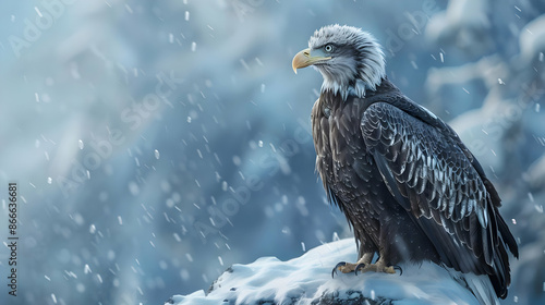 Bald eagle eaglet photo
