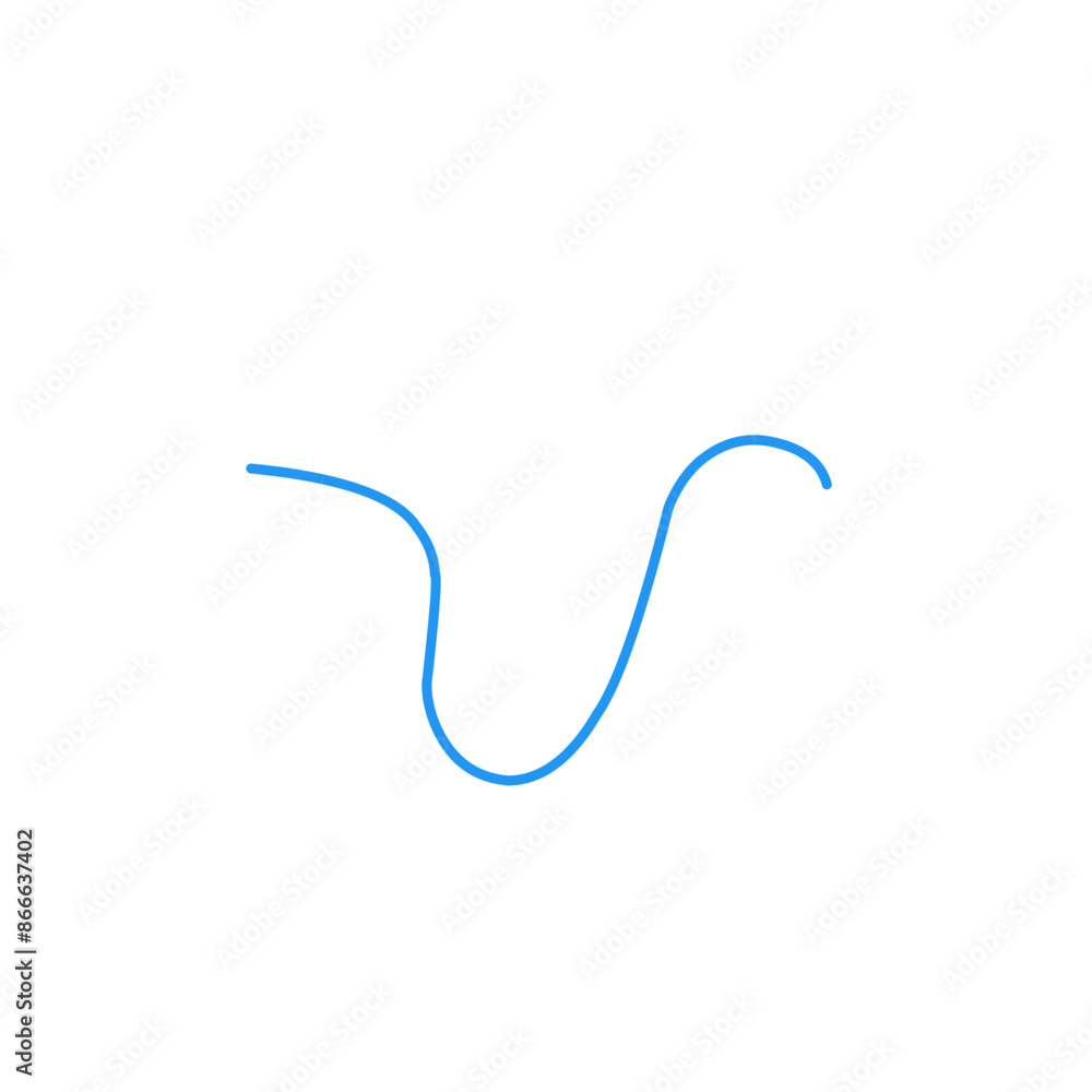 strands of blue thread