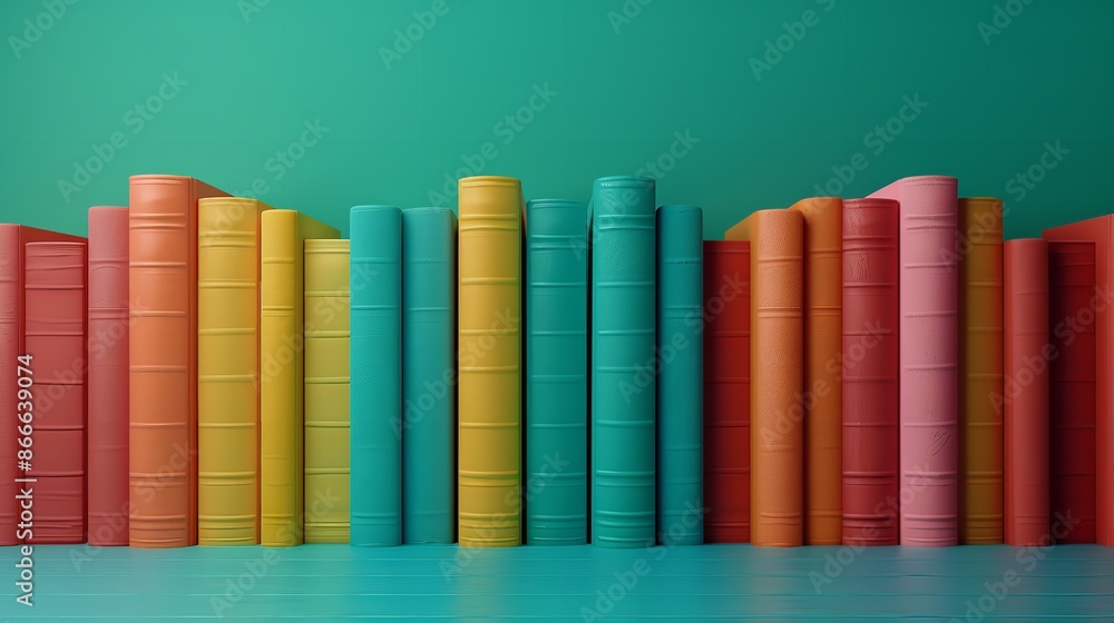 Background with Copy Space and a Row of Colorful Hardcover Books
Background with Copy Space and a Row of Colorful Hardcover Books