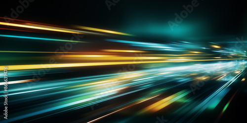 Energetic Flow of Speed Expressed in Light and Motion, Light Streaks