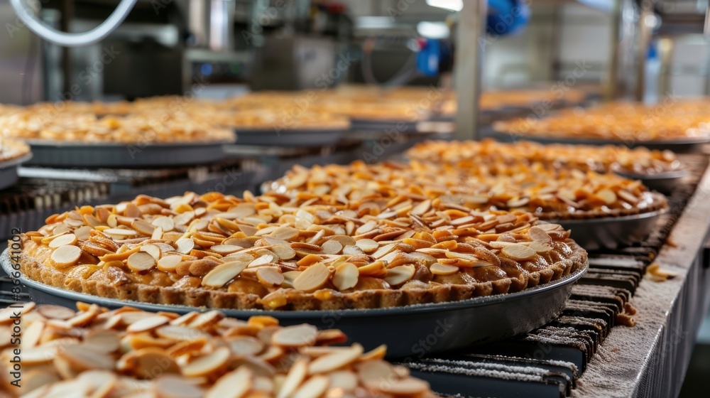 Almond pie. Production of confectionery products at the plant using modern technologies. Almond pie. Production of confectionery products at the plant using modern technologies.