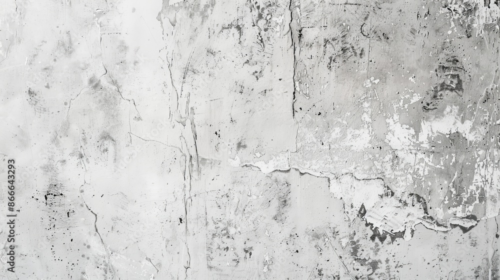An abstract panorama with a grey paint limestone texture background in white light seams on a white floor. Background with an abstract granite quarry stucco surface backdrop in the background. An abstract panorama with a grey paint limestone texture background in white light seams on a white floor. Background with an abstract granite quarry stucco surface backdrop in the background.