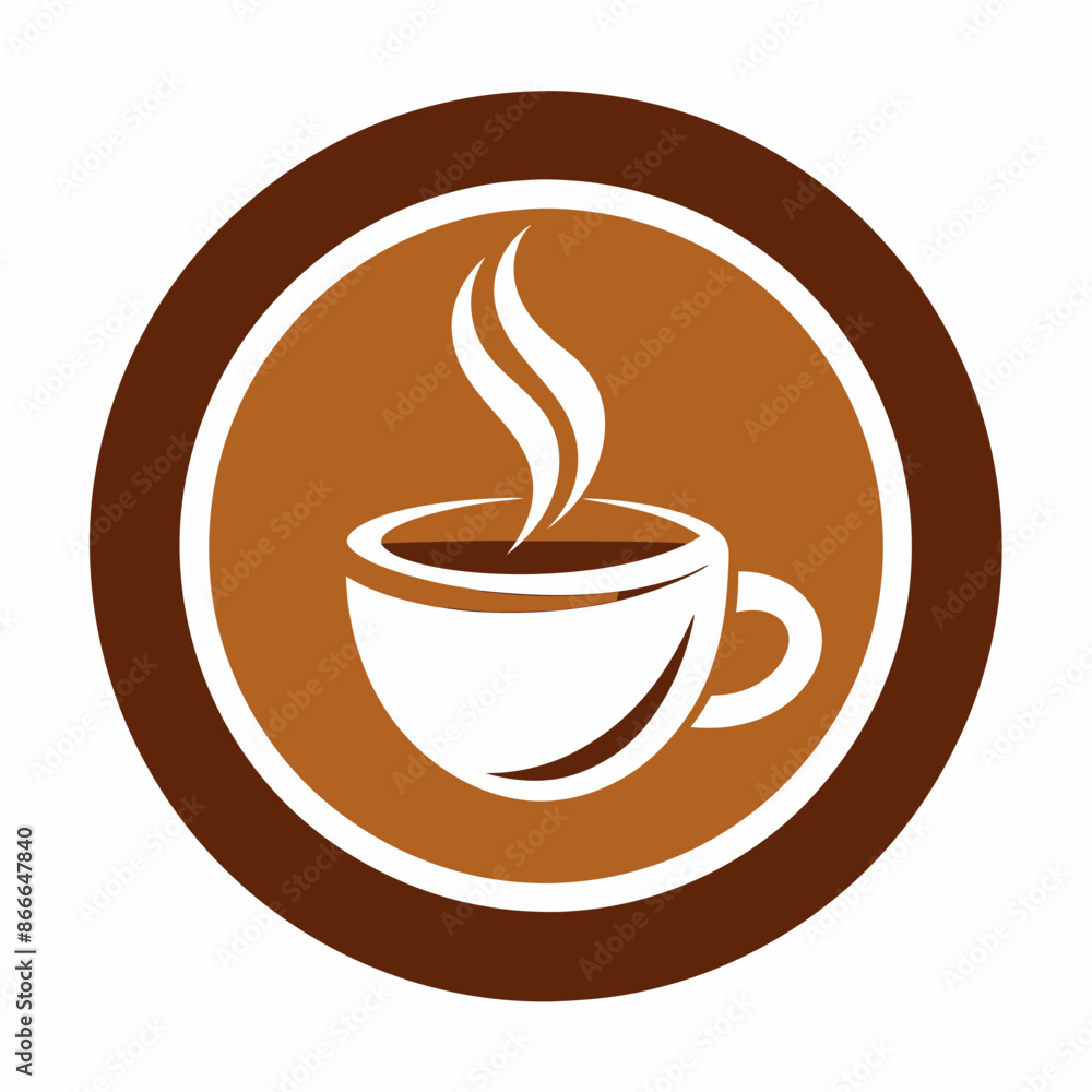 Coffee cup logo icon vector illustration.
Coffee cup logo icon vector illustration.