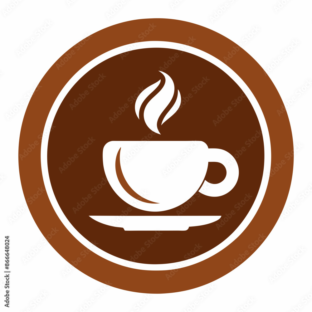 Coffee cup logo icon vector illustration.
Coffee cup logo icon vector illustration.