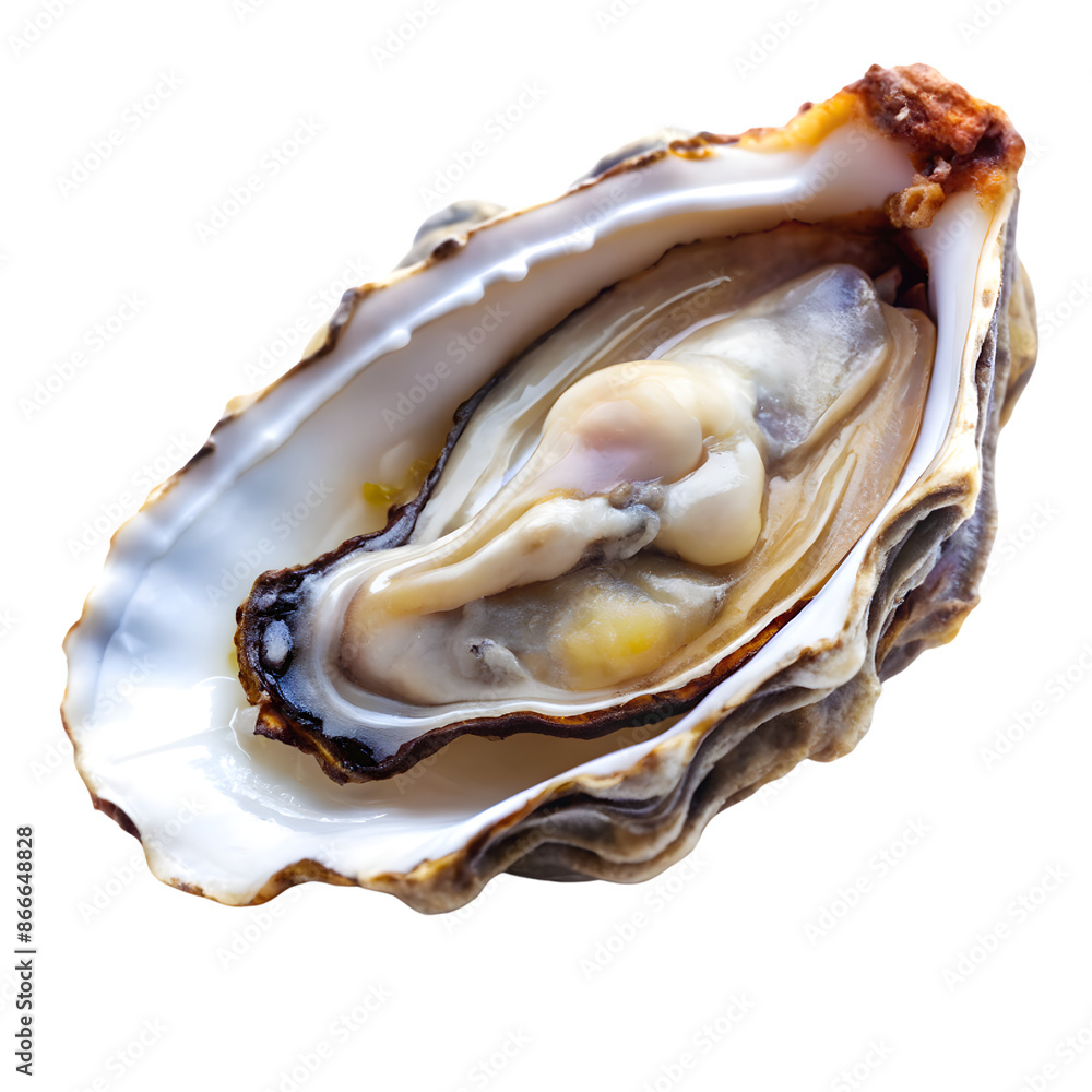 Close-up of a Fresh Open Oyster Close-up of a Fresh Open Oyster