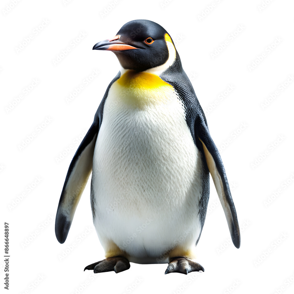 Fototapeta premium Close-up of a Majestic Emperor Penguin