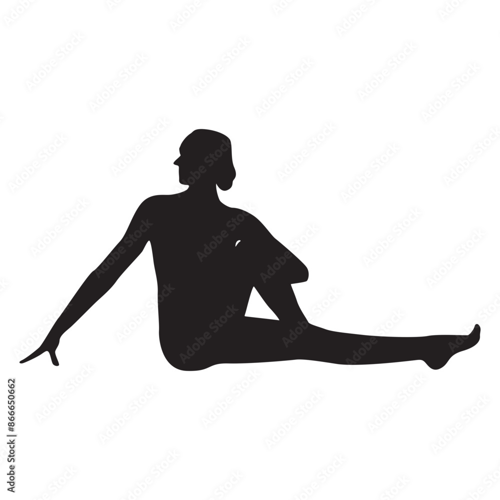 Female Yoga Silhouette Female Yoga Silhouette