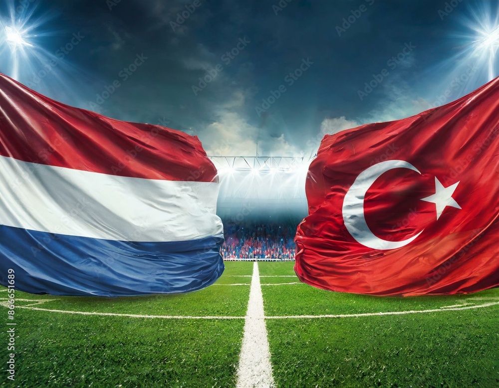 Niederlande vs Türkei, Fußball Stadion Stock Photo Adobe Stock