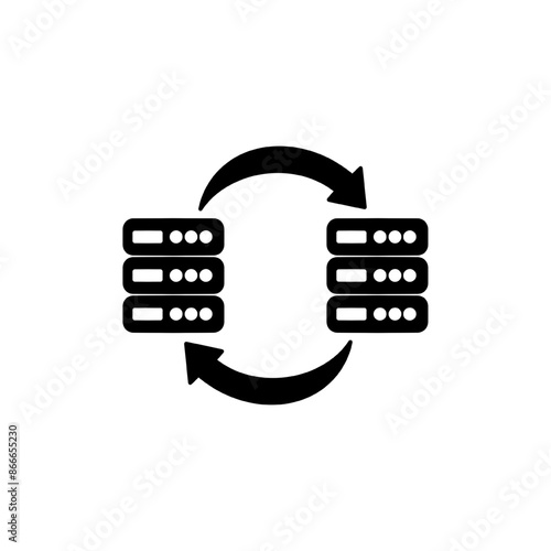 data backup icon eps vector illustration