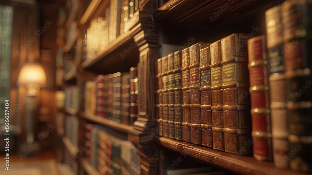 Close-Up View of Bookshelf in Library with Books (8K)
Close-Up View of Bookshelf in Library with Books (8K)