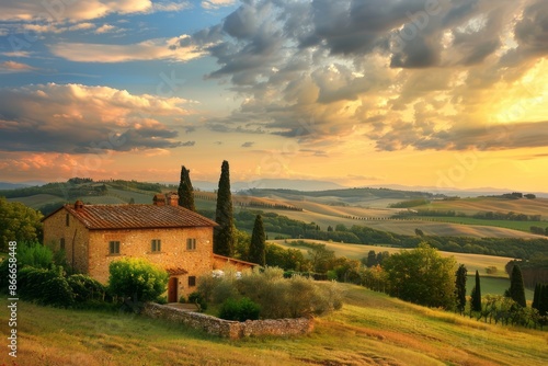 Fototapeta Naklejka Na Ścianę i Meble -  Real Estate, Villa, Vacation home, Italy