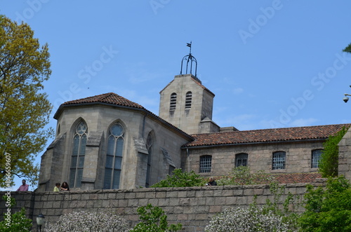 Nowy Jork, Fort Tryon, zamek, wiosną