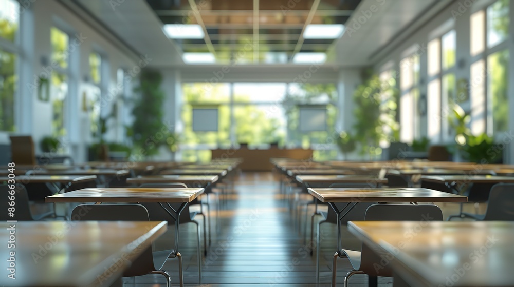Empty Defocused University Classroom: Generative AI
Empty Defocused University Classroom: Generative AI