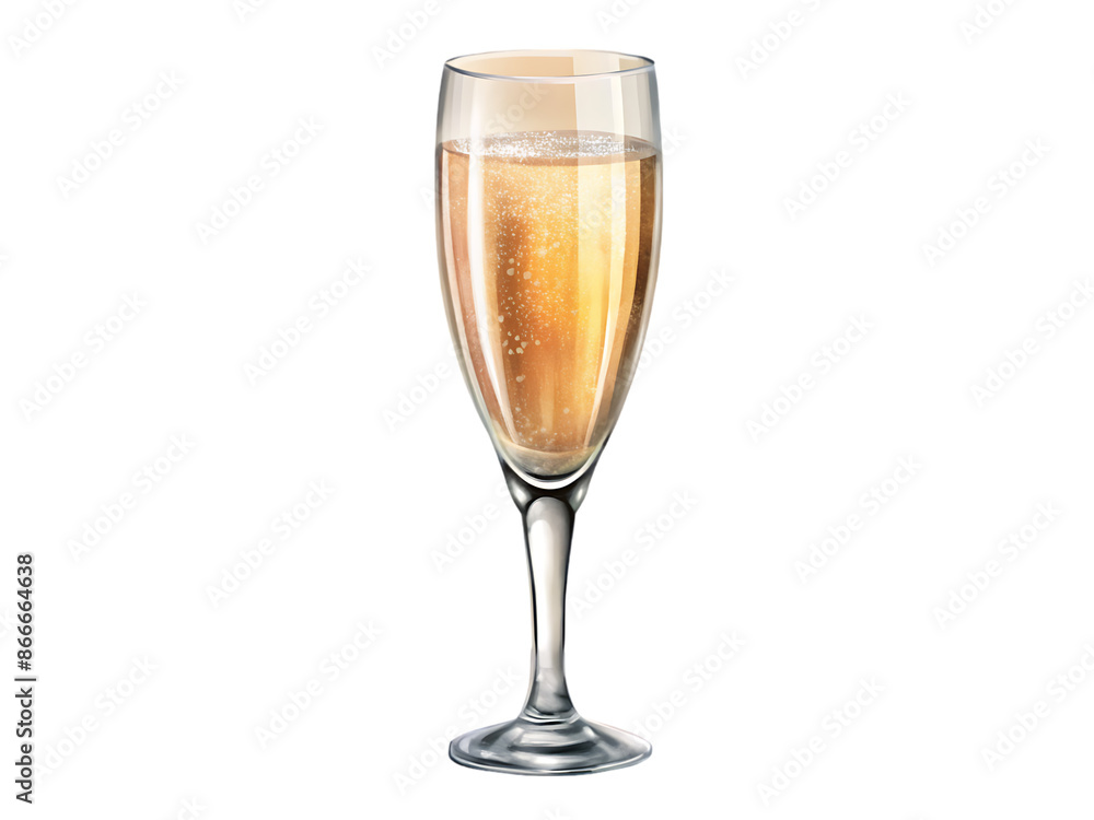 Yellow golden champagne glass Yellow golden champagne glass