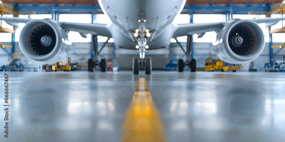 Safety check for aircraft maintenance system ensuring safe flight operations and part replacements. Concept Aircraft maintenance system, Safety check, Part replacements, Flight operations Safety check for aircraft maintenance system ensuring safe flight operations and part replacements. Concept Aircraft maintenance system, Safety check, Part replacements, Flight operations