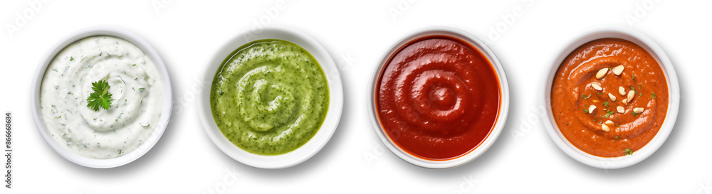 various dipping sauces in a bowl isolated on transparent or white background, png various dipping sauces in a bowl isolated on transparent or white background, png