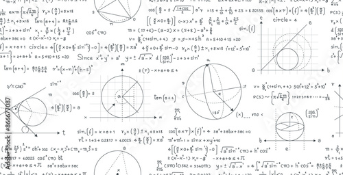 Seamless mathematical formula for calculating the area of ​​a circle.