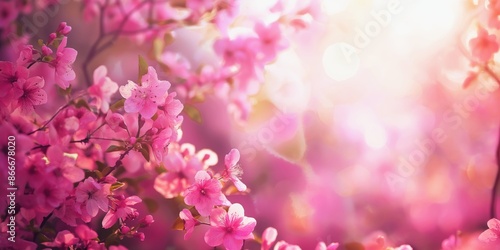 pink flowers background © Naketa
