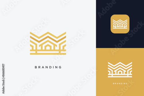 Home Building Logo Modern Structure