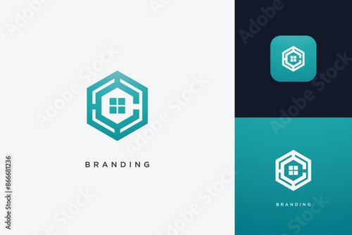 Home Building Logo Modern Structure