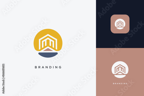 Home Building Logo Modern Structure
