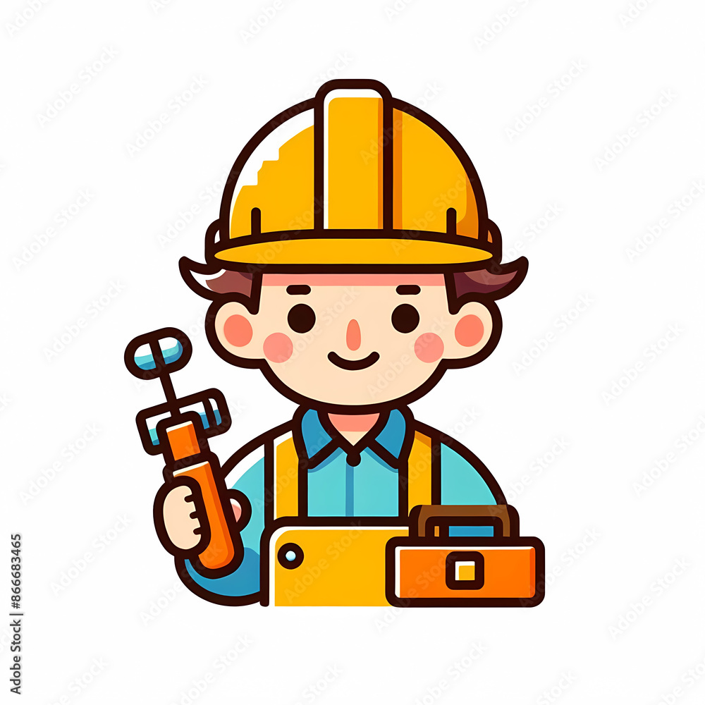 Workers working on construction site modern flat vector illustration Workers working on construction site modern flat vector illustration