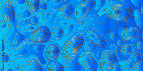 Abstract multi papercut background with waves. Line topography map contour background, geographic grid. Abstract vector illustration. Abstract multi color pattern and Topographic map background.