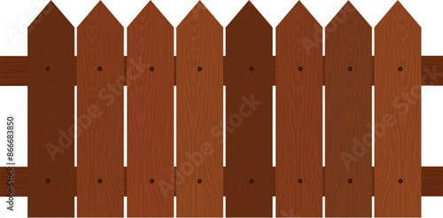 Rustic wood fence.