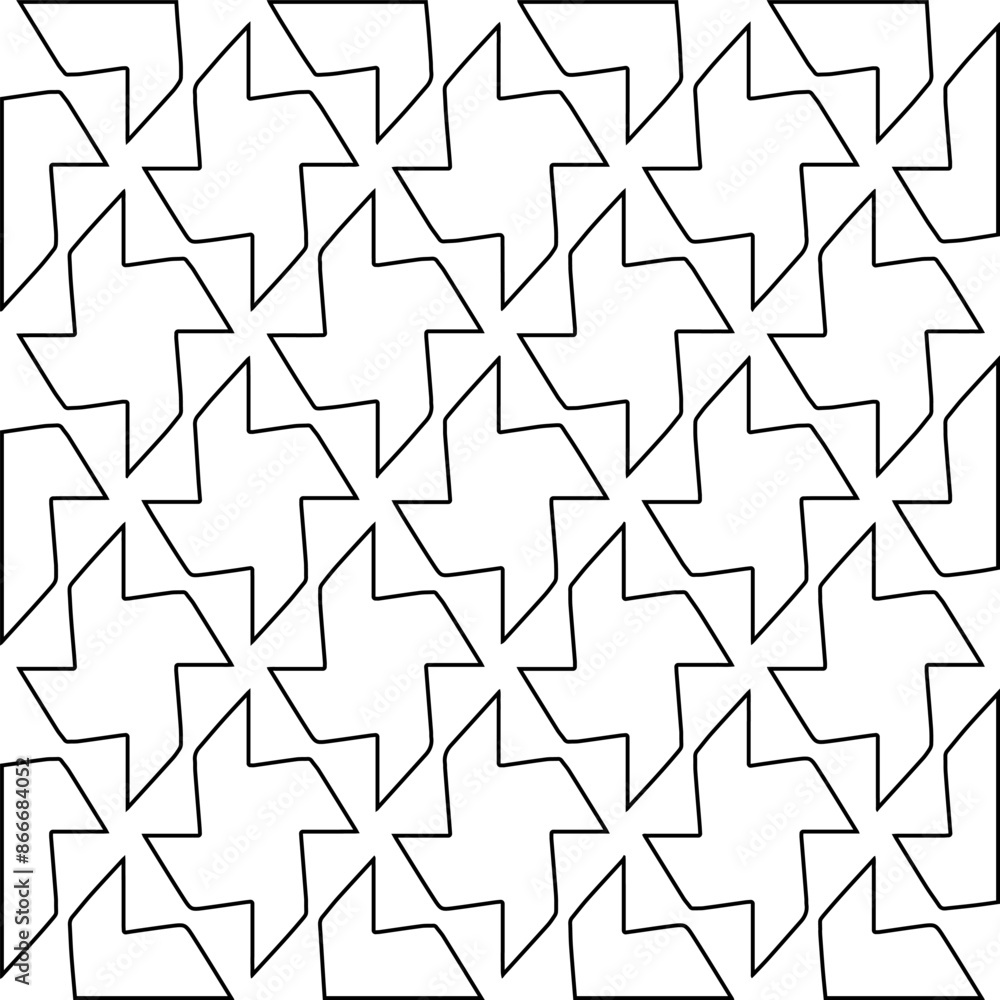Stylish texture with figures from lines.
Abstract black and white pattern for web page, textures, card, poster, fabric, textile. Monochrome graphic repeating design. Stylish texture with figures from lines.
Abstract black and white pattern for web page, textures, card, poster, fabric, textile. Monochrome graphic repeating design.