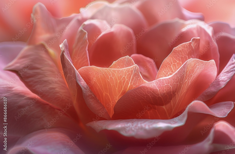 Close Up of a Pink Rose Covered in Dew Drops Close Up of a Pink Rose Covered in Dew Drops