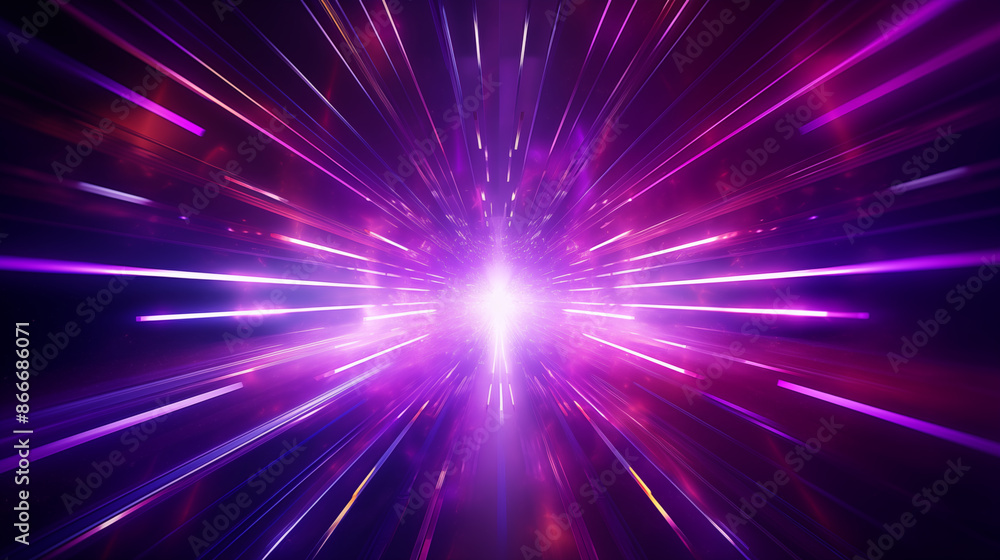 Dynamic purple light beams shining brightly, Abstract light background Dynamic purple light beams shining brightly, Abstract light background
