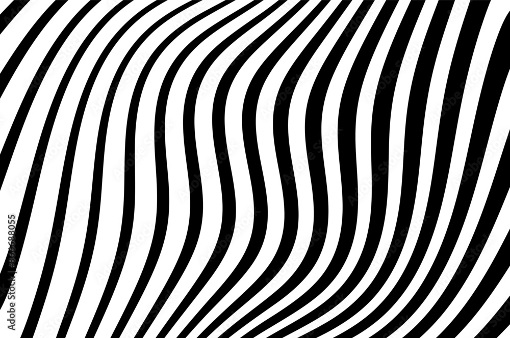 Abstract pattern. Texture with wavy, curves lines. Optical art background. Wave design black and white. Digital image with a psychedelic stripes. Twisted and distorted vector texture in trendy. Y2k Abstract pattern. Texture with wavy, curves lines. Optical art background. Wave design black and white. Digital image with a psychedelic stripes. Twisted and distorted vector texture in trendy. Y2k