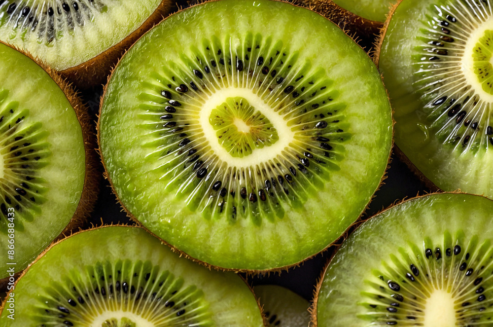 A Slice of the Exotic: Kiwi Pattern Fills Your Screen