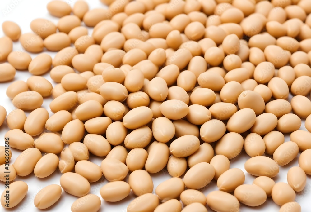 Soya Beans on a White Background - Nutritious and Versatile Plant-Based Protein Soya Beans on a White Background - Nutritious and Versatile Plant-Based Protein