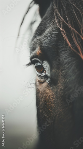  eye of a horse animal equine farm face