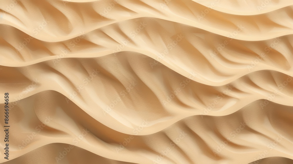 Fototapeta premium Abstract wavy texture in neutral tones, ideal for backgrounds, design elements, or creative projects needing unique and organic patterns.