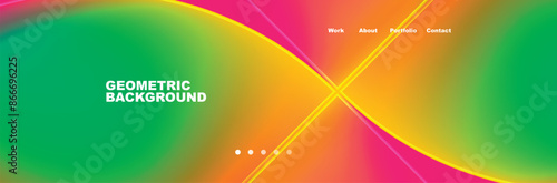 Circle triangle geometric web site page template. Vector Illustration For Wallpaper, Banner, Background, Card, Book Illustration, landing page