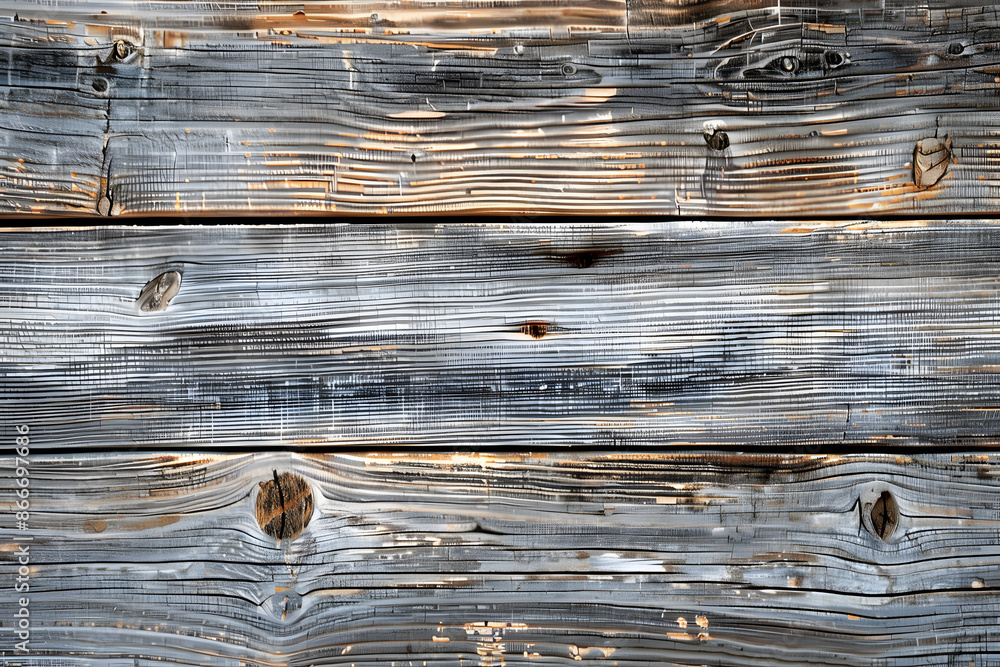 Naklejka premium Stylish rustic wood background with weathered texture and aged charm, suitable for vintage and modern designs.
