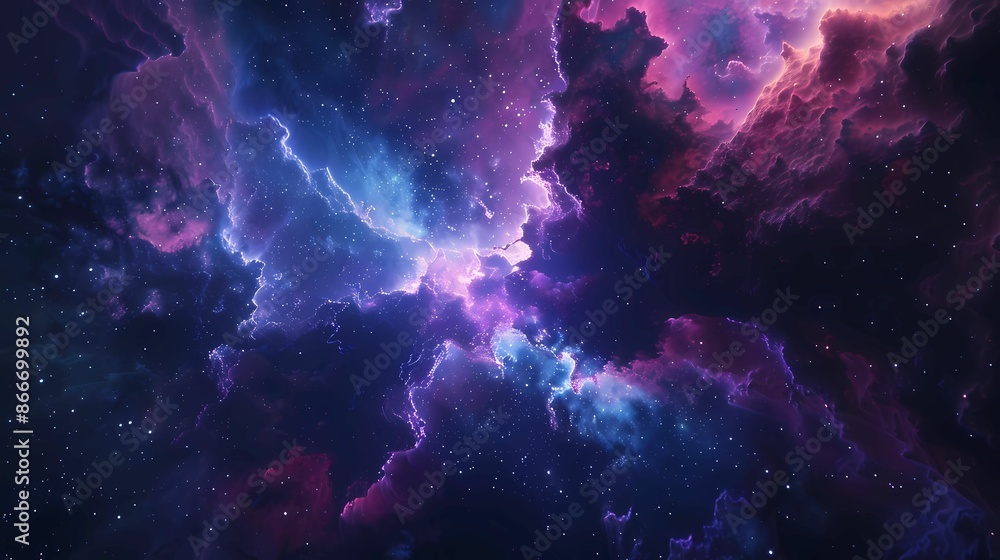 A deep space scene for movie, high resolution, hyperealistic shot, Generative AI illustrations. A deep space scene for movie, high resolution, hyperealistic shot, Generative AI illustrations.