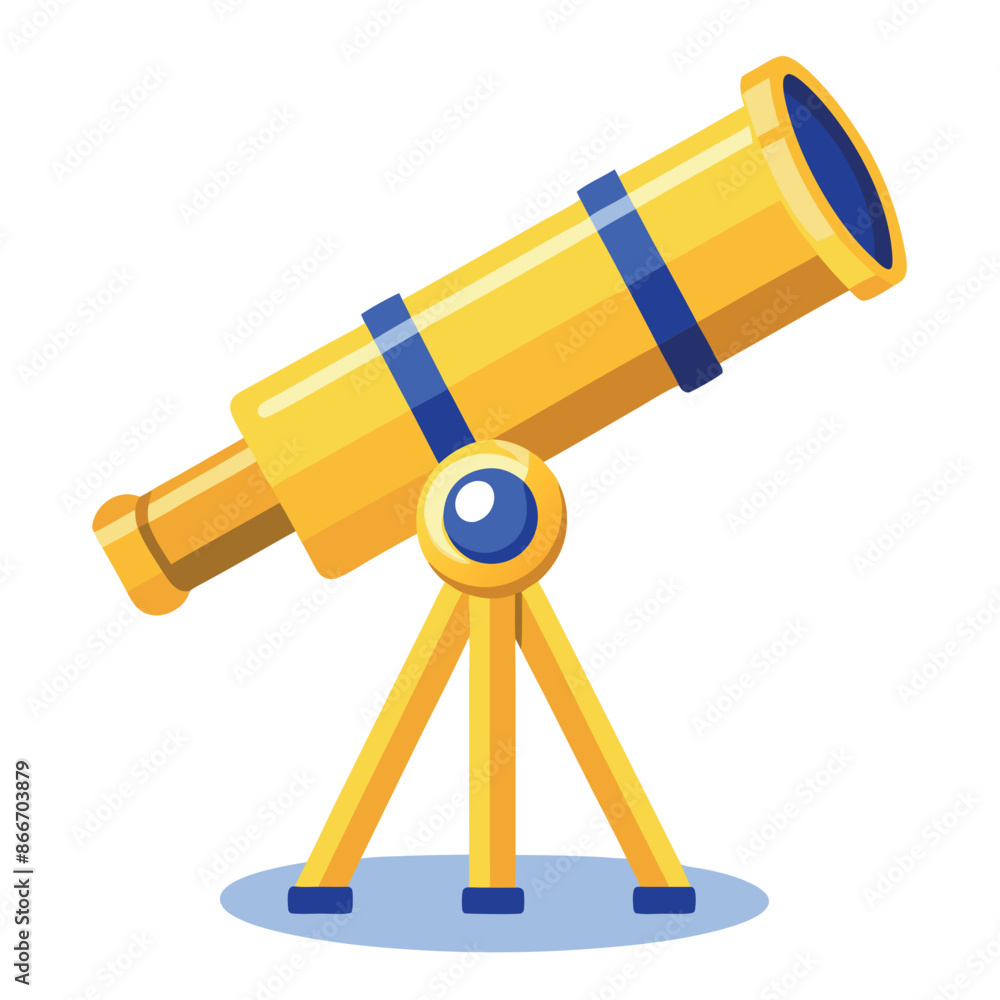 An optical tool to investigate and find galaxy cosmic space mounted telescope on a tripod current portable three
