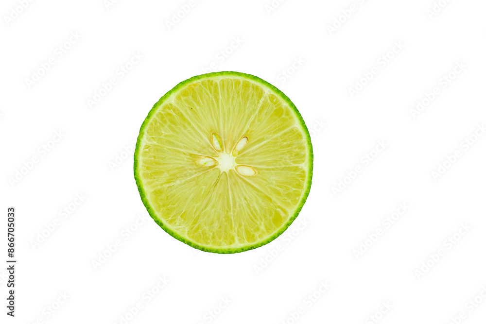 Green lime cut isolated on white background with transparent. Green lime cut isolated on white background with transparent.