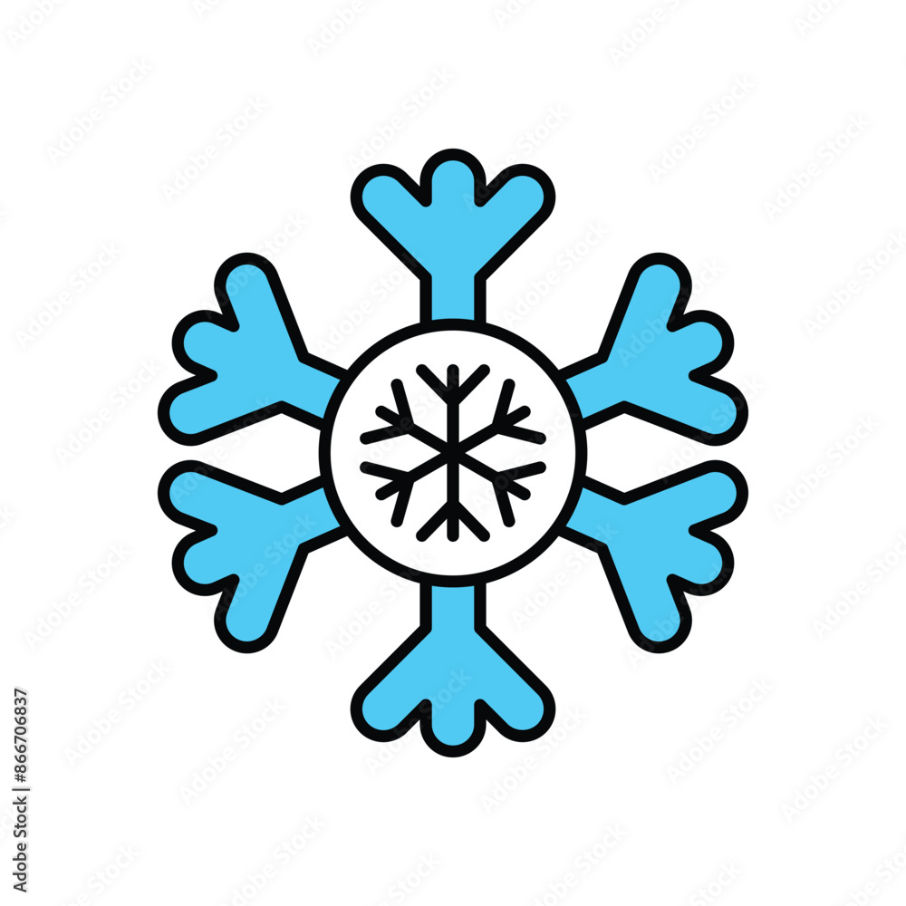 snowflake icon with white background vector stock illustration snowflake icon with white background vector stock illustration