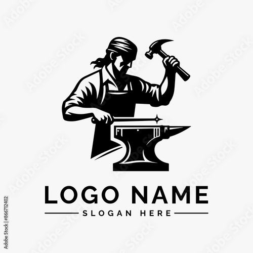 blacksmith vector logo