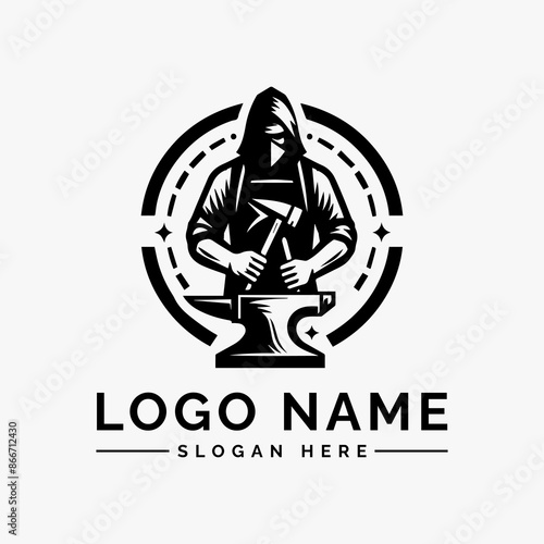 blacksmith vector logo