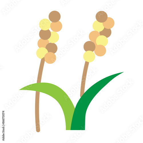 Millet Vector Flat Icon Design