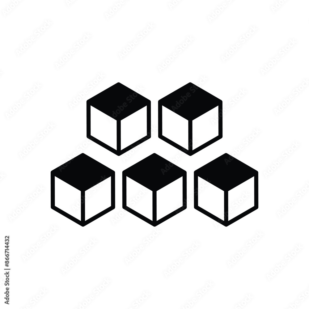 ice cube icon with white background vector stock illustration ice cube icon with white background vector stock illustration